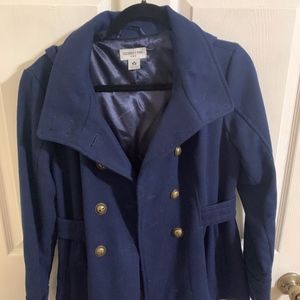 Celebrity Pink Navy Pea Coat